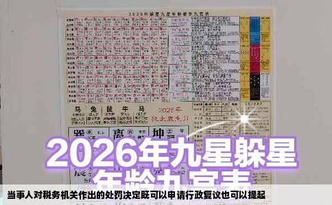 当事人对税务机关作出的处罚决定既可以申请行政复议也可以提起