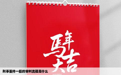 刑事案件一般的审判流程是什么