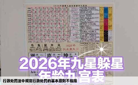 行政处罚法中规定行政处罚的基本原则不包括