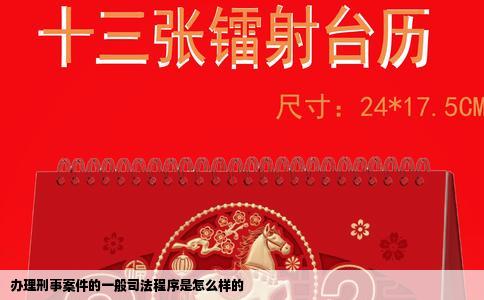 办理刑事案件的一般司法程序是怎么样的