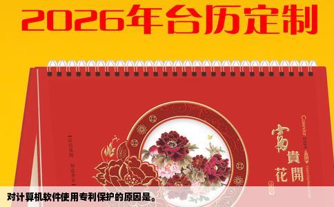 对计算机软件使用专利保护的原因是。