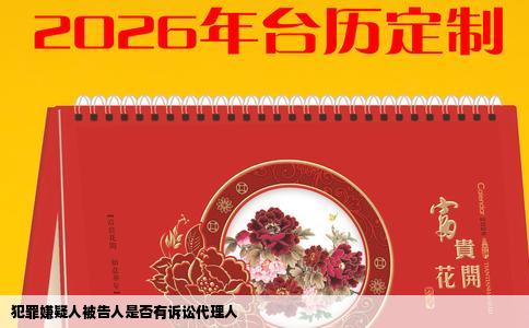 犯罪嫌疑人被告人是否有诉讼代理人
