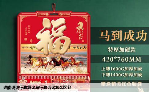 谁能说说行政复议与行政诉讼怎么区分