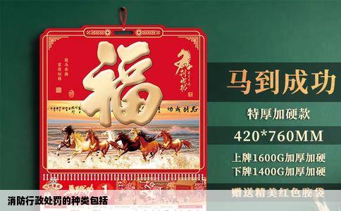 消防行政处罚的种类包括