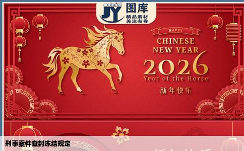 刑事案件查封冻结规定