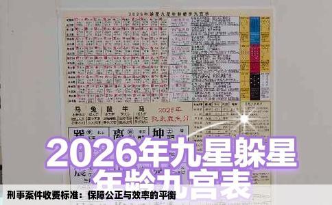 刑事案件收费标准：保障公正与效率的平衡