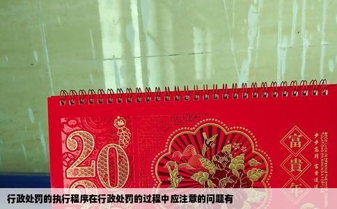 行政处罚的执行程序在行政处罚的过程中应注意的问题有