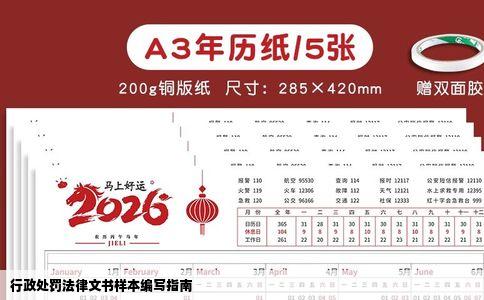 行政处罚法律文书样本编写指南