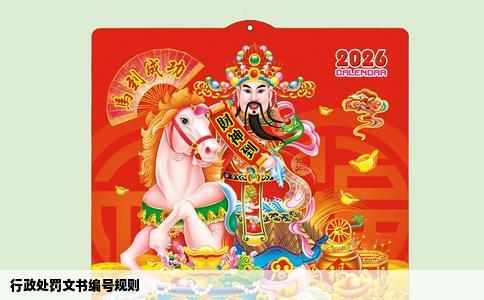 行政处罚文书编号规则