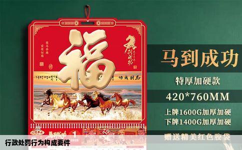 行政处罚行为构成要件