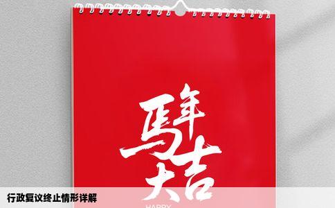 行政复议终止情形详解