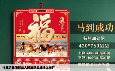 行政诉讼法最高人民法院受理什么案件