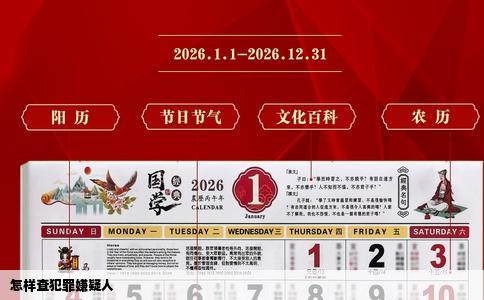 怎样查犯罪嫌疑人