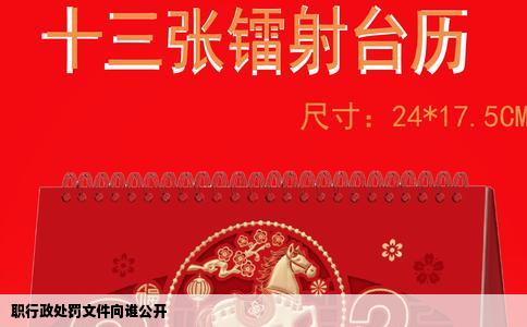 职行政处罚文件向谁公开