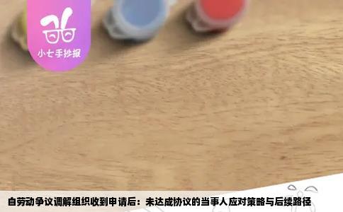 自劳动争议调解组织收到申请后：未达成协议的当事人应对策略与后续路径